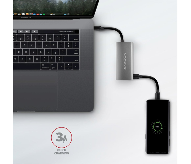 Axagon HMC-4G2, USB 10Gbps hub, porty 2x USB-A, 2x USB-C - 1353434 - zdjęcie 2